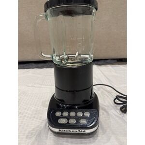 KitchenAid Ultra Power Blender KSB50B Black 5-Speed Glass Jar Good Condition